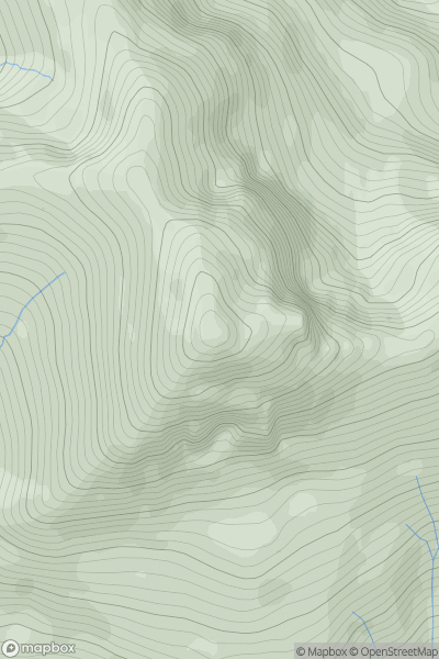 Thumbnail image for Stob Ban [Fort William to Loch Treig & Loch Leven] [NN147654] showing contour plot for surrounding peak